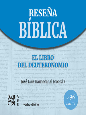 cover image of El libro del Deuteronomio